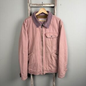 Levi Strauss Pink Canvas Utility Workwear Zip Jacket XL, Mens